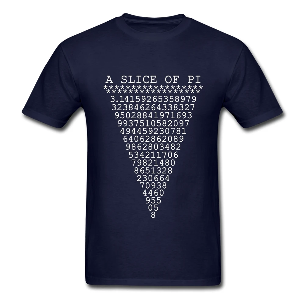 Футболка A Slice Of Pi мужские летние футболки с круглым вырезом и графическим