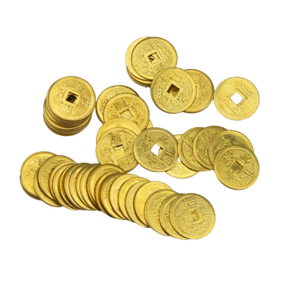 6 шт./компл. Золотой фэн шуй медные монеты для денег улучшения удачи|coin operated arcade