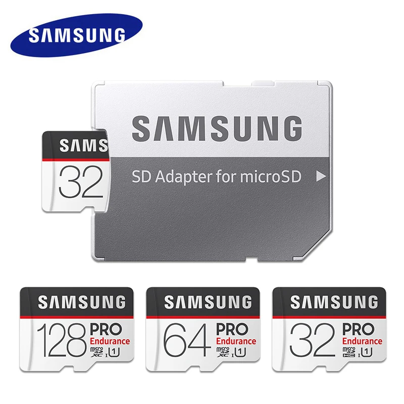 Карта памяти SAMSUNG PRO Endurance micro sd 32 Гб SDHC microsd 64 128 ГБ SDXC tf флэш-карта U1 Max 100 МБ/с./с 4K Micro