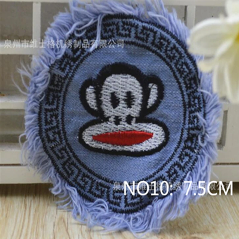 1 шт. Прошитые наклейки из джинсовой ткани в уличном стиле Персонализированный