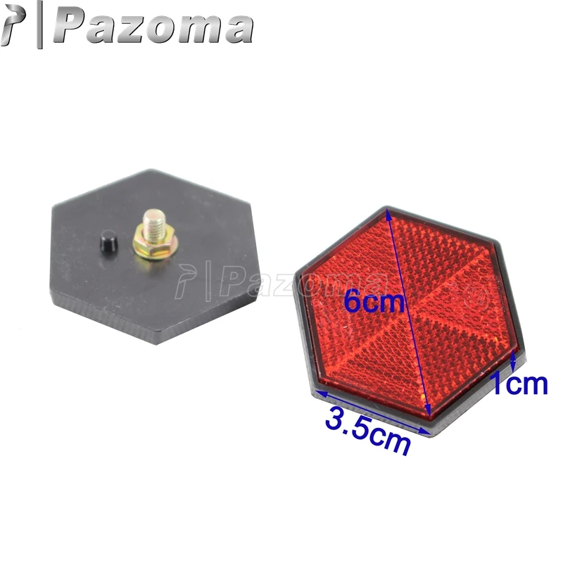 Pazoma 2 шт. пластиковые красные синие янтарные защитные предупреждающие отражатели