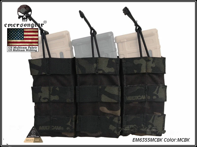 Emerson Тактический модульный тройной Открытый Топ подсумок 500D CODURA сша 6355