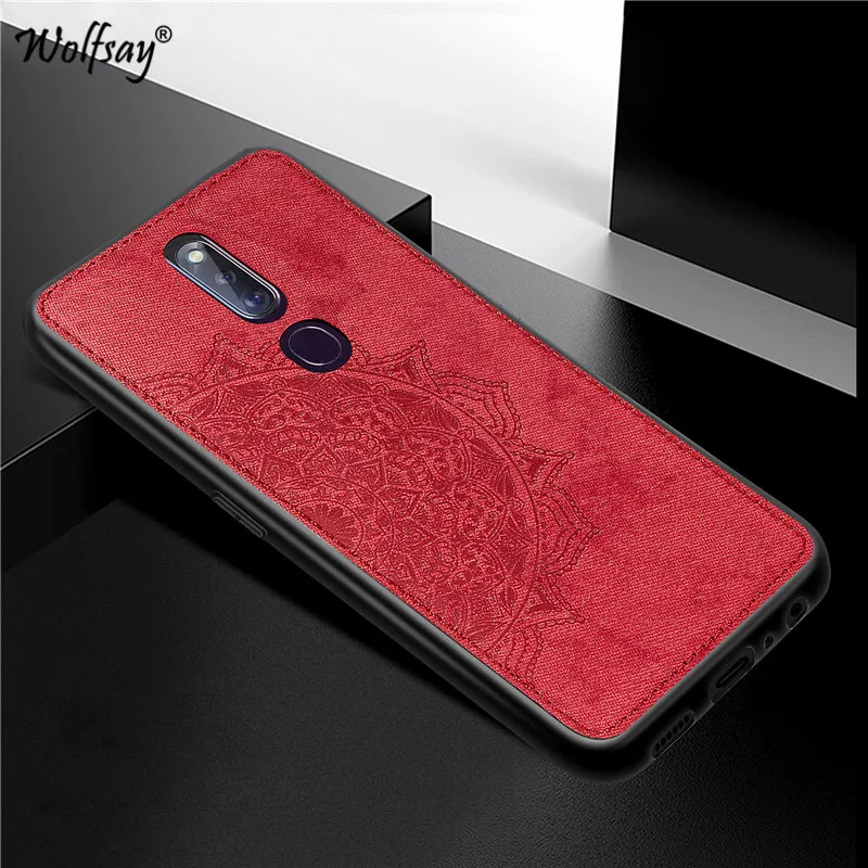 Чехол для OPPO F11 Pro чехол A52 A72 A92 A91 A9 F15 Reno противоударный мягкий тпу тканевый бампер
