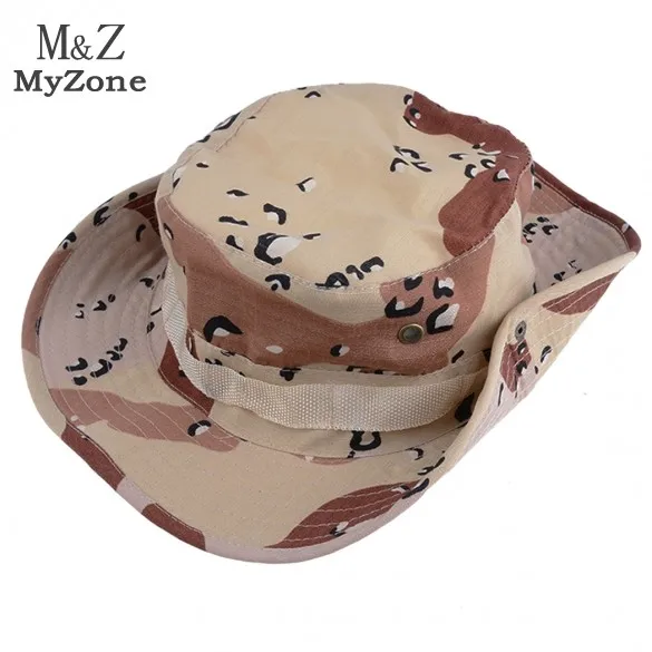 Men Canvas Bucket Hats Outdoor Fishing 