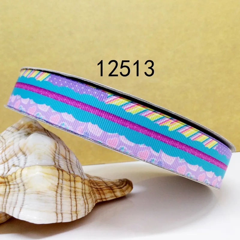 Бесплатная доставка 50 ярдов мультфильм печатных grosgrain ленты 18209 | Дом и сад