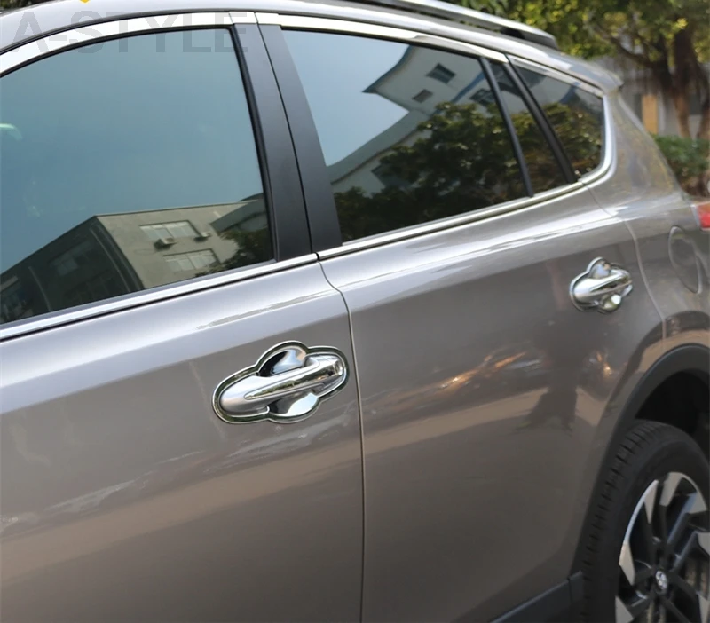 Для Toyota RAV4 RAV 4 2016 2017 автомобильный Стайлинг фотомагнитная дверная рама отделка