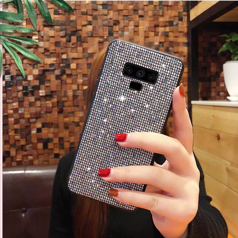 Gray Luxury Glitter Phone Case For Xiaomi 9 8 SE lite Mi 5X 6X Bling Sequins Shiny Back Cover For Xiaomi Mi A1 A2 Mix 2S 3 Case Coque - Цвет: Gray