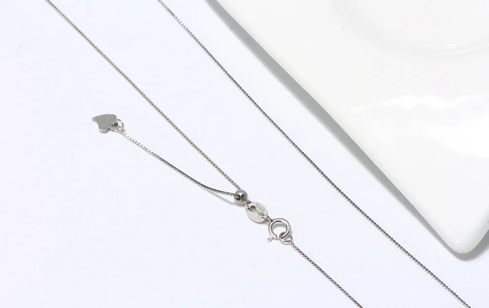 ORSA JEWELS, настоящее 925 пробы, серебряное, для девушек, регулируемое ожерелье, в форме сердца, цепочка, тонкая, стильная, Женская цепочка, ювелирное изделие SC25