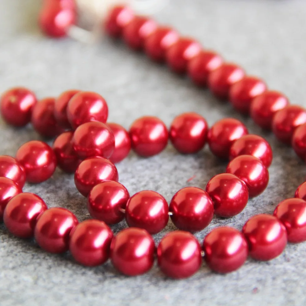 Бусины из ракушек и жемчуга 10 мм 15 дюймов|gift player|gift boxes for braceletsbracelet red |