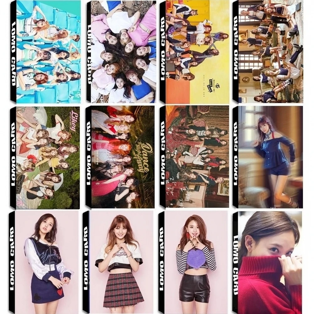 Фотоальбом KPOP TWICE Girls Team 7 30 шт./компл. летняя коллекция HD фотооткрытка с ночным
