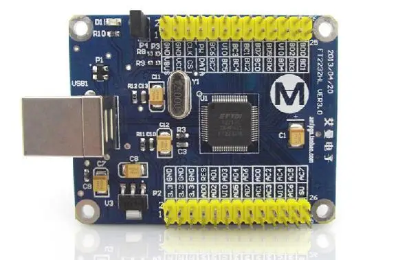 

Бесплатная доставка! 1212AM FT2232HL материнская плата USB2.0 высокоскоростная плата сбора данных 40 байт/с