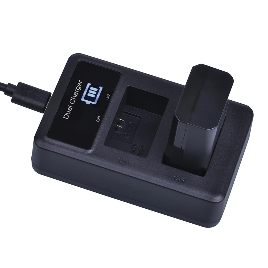 Сэнгер NP-FW50 светодиодный USB Dual Зарядное устройство для Sony Alpha NEX F3 6 5 5N 5R 5T 3N SLT A33 A37 A55