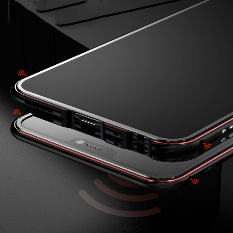 Чехлы для Vivo Y85a чехол жесткая задняя часть PC металлический бампер деловой