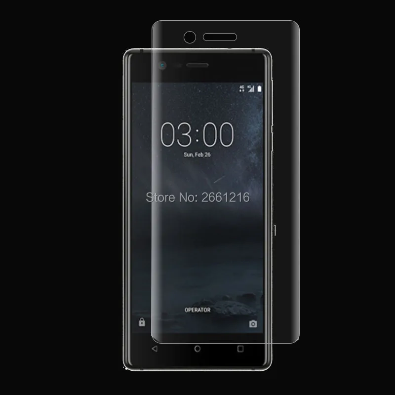 Для телефона Nokia 3 (2017) Android 2 шт. = передняя + задняя тонкая полное покрытие от края