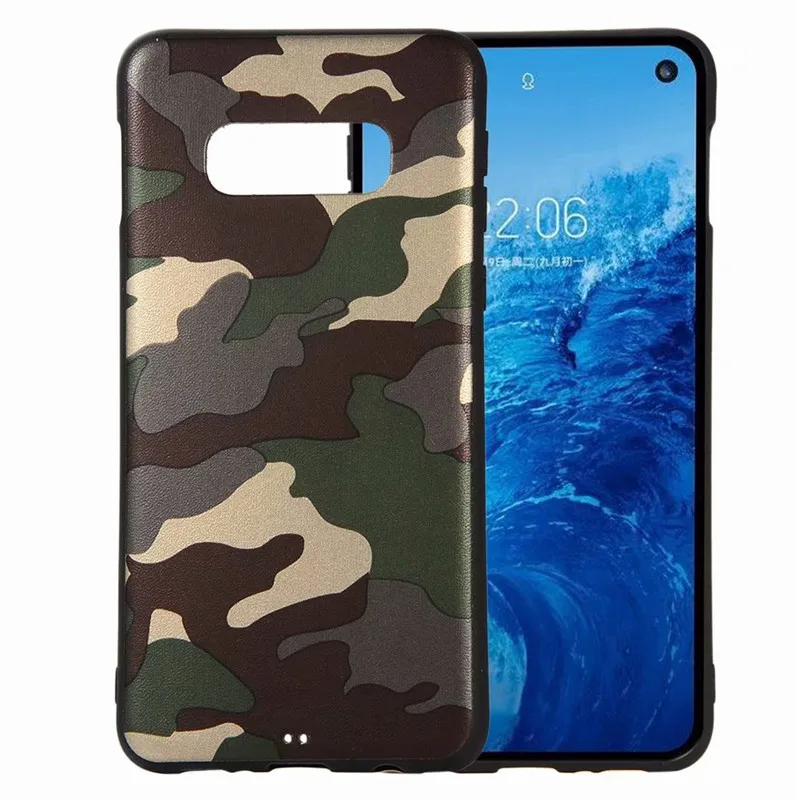 Защитный камуфляжный чехол для Samsung galaxy A6 A8 A7 A9 2018 S8 S9 Plus S7edge S10 Lite J4 J6 тонкий мягкий