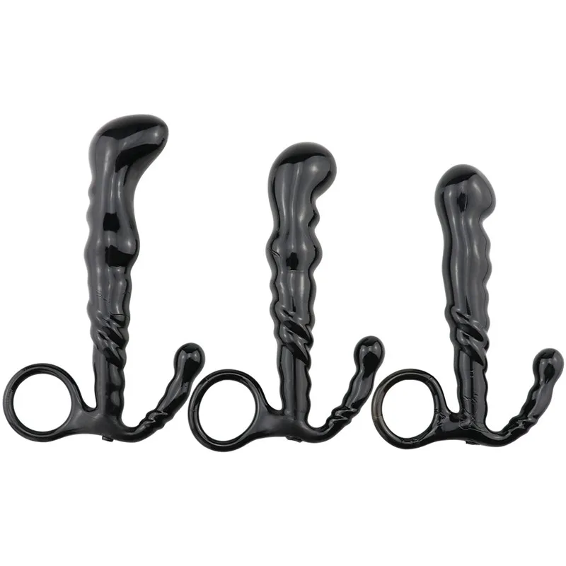 Силиконовый массажер простаты для мужчин с гладкой анальной пробкой мужской