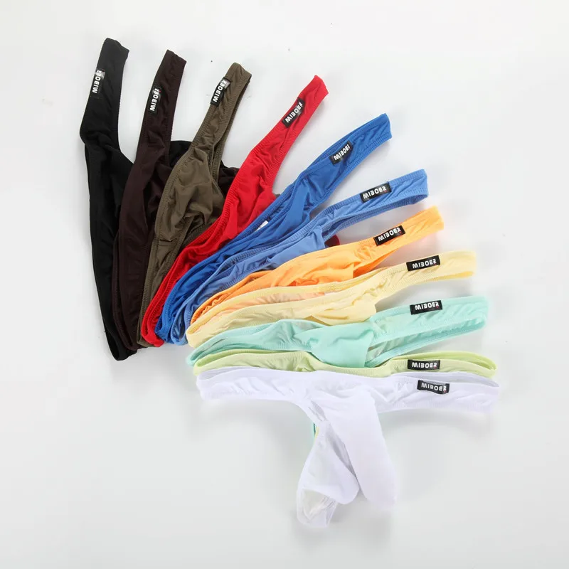 5 6 штук в партии Для мужчин мужские плавки трусы Бесшовные льда шелка длинный