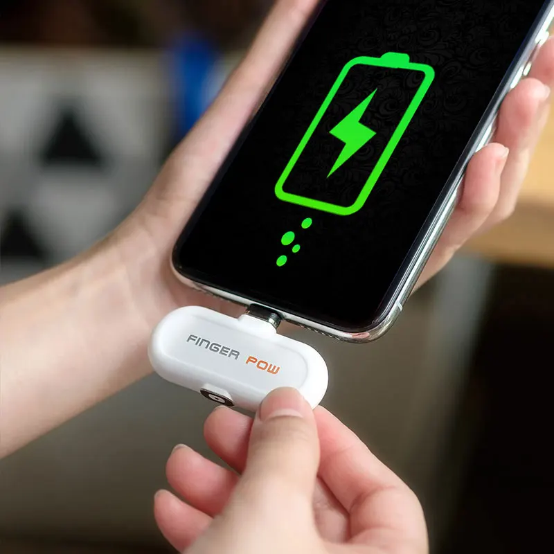Finger Pow мини внешний аккумулятор магнитный беспроводной внешний аккумулятор Fingerpow Быстрая зарядка мобильное портативное зарядное устройство для iPhone Android