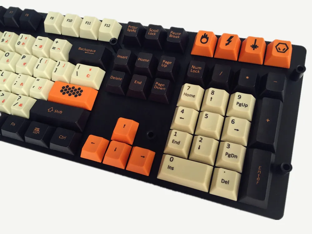 Крутой Джаз 125 PBT большой углерод толстый Keycap краситель сублимированный Японский Русский корейский макет Вишневый профиль для механической клавиатуры
