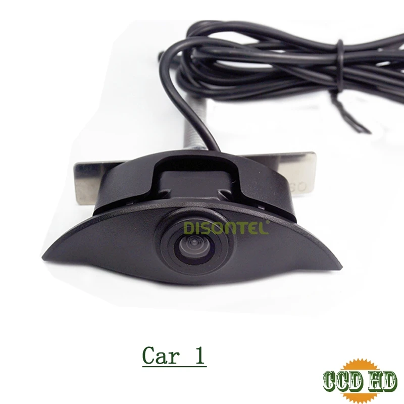 Car 1 wire ccd DISONTEL водонепроницаемый провод CCD Sonyccd HD Вид спереди Логотип парковочная камера для Nissan Qashqai/для Volvo - Название цвета: Car 1 wire ccd