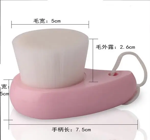 1 шт. пластиковая ручка волокно шерсть щетинок глубокое очищение мыть поры уход