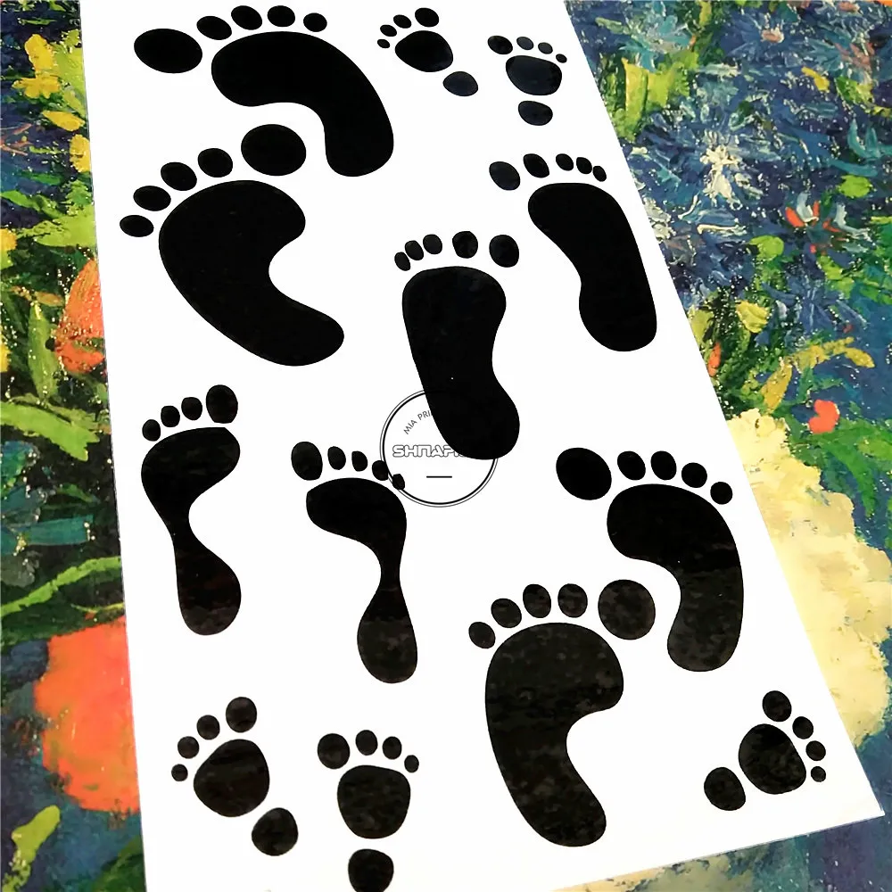 SHNAPIGN милые маленькие черные ноги временные татуировки боди арт руки флэш