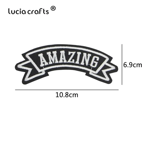 Style 21 Lucia crafts 1 шт./лот мульти-Стили вышитые железные патчи для одежды наклейки значки DIY Швейные аксессуары L0903 - Цвет: Style 21