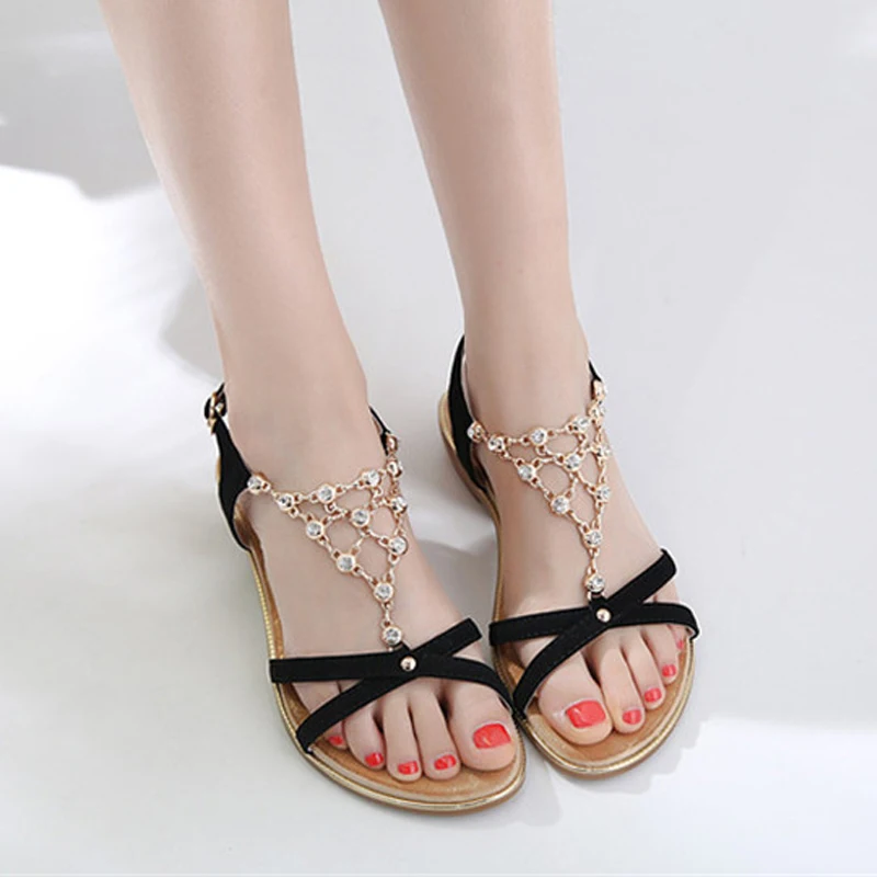 

CEYANEAO2019New Women Sandals Summer Style Fashion Peep Toe Jelly Shoes Sandal Flat Shoes Woman 2 Colors shoes womanE1764