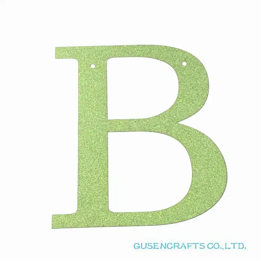 

Персонализированный зеленый блестящий бумажный баннер GSCRAFTS