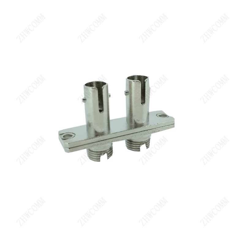 

ZHWCOMM 50pcs FC-ST dual-core fiber optic adapter FC-ST(Female-Female) flange oupler Free Shipping