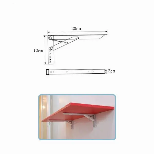 8 ''аппаратная полка для принадлежностей кронштейны Белая Стальная скоба