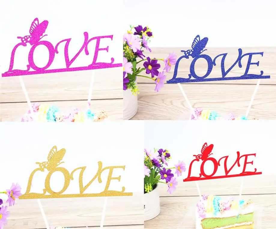 1 шт. флаг для торта в виде бабочки|flag topper|for weddingdecoration supplies |
