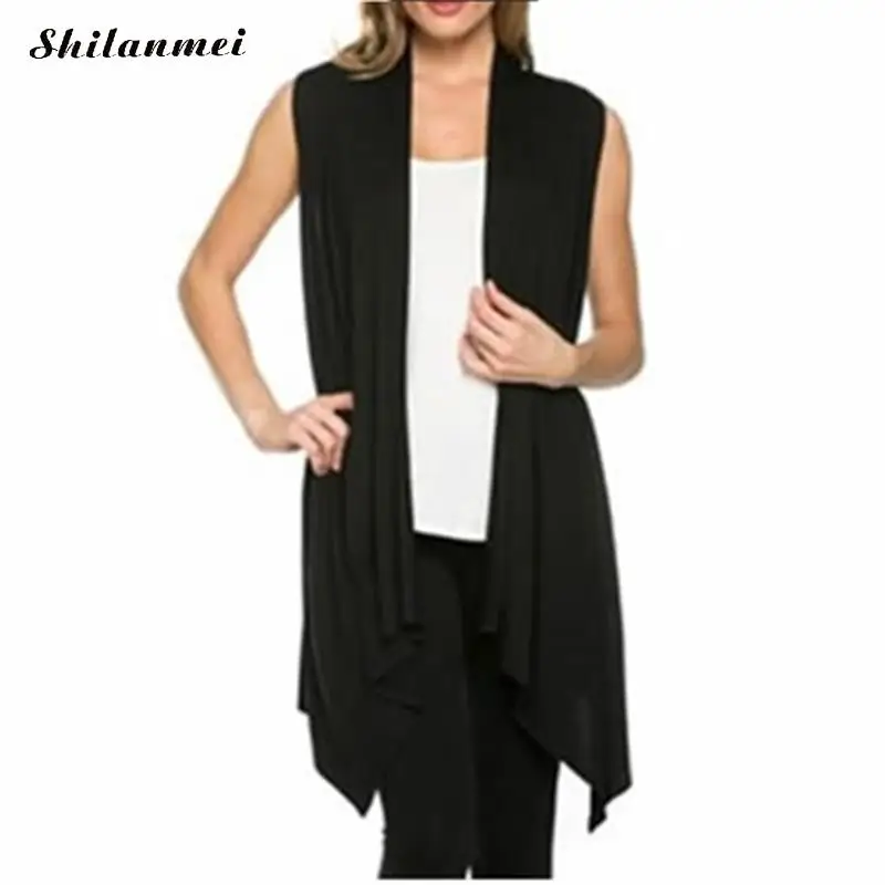 Женский Длинный жилет в елочку кардиган стеганый флисовый без рукавов красный