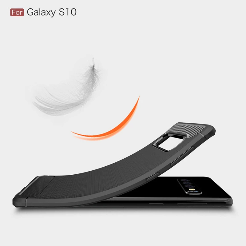 Чехол для Samsung S10 Plus IPAKY матовый силиконовый гибридный защитный чехол из