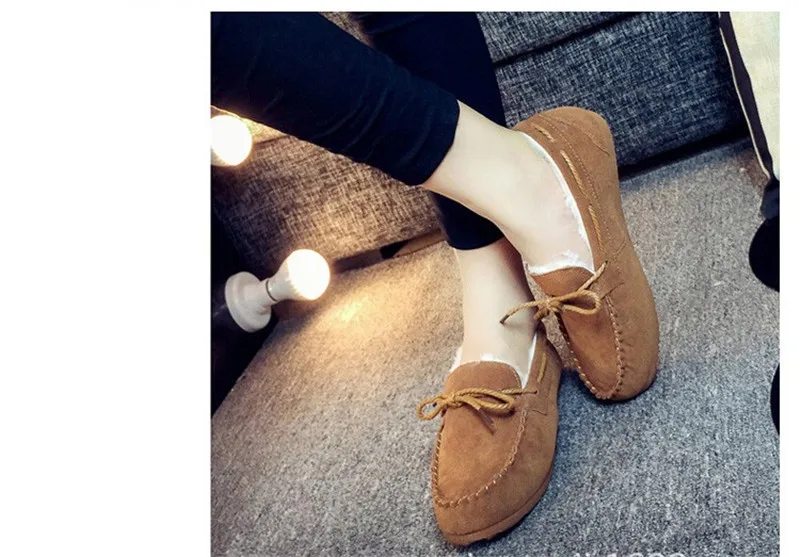 CEYANEAO2018, зимние женские туфли на плоской подошве, теплые меховые зимние сапоги, слипоны, лоферы на плоской подошве, удобная зимняя женская повседневная обувь размера плюс, E1194