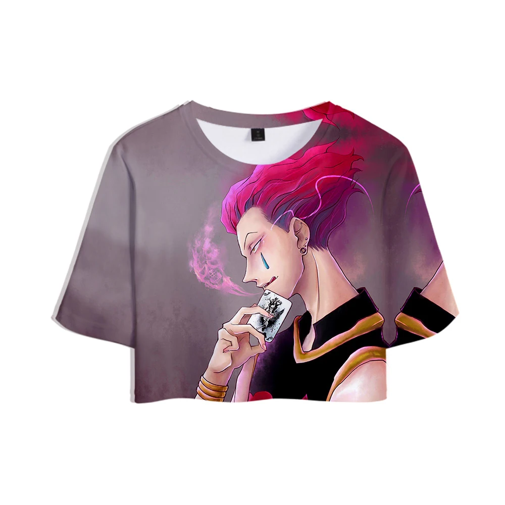 Женская футболка с 3D принтом Hisoka летняя пикантная Повседневная размера плюс XXL