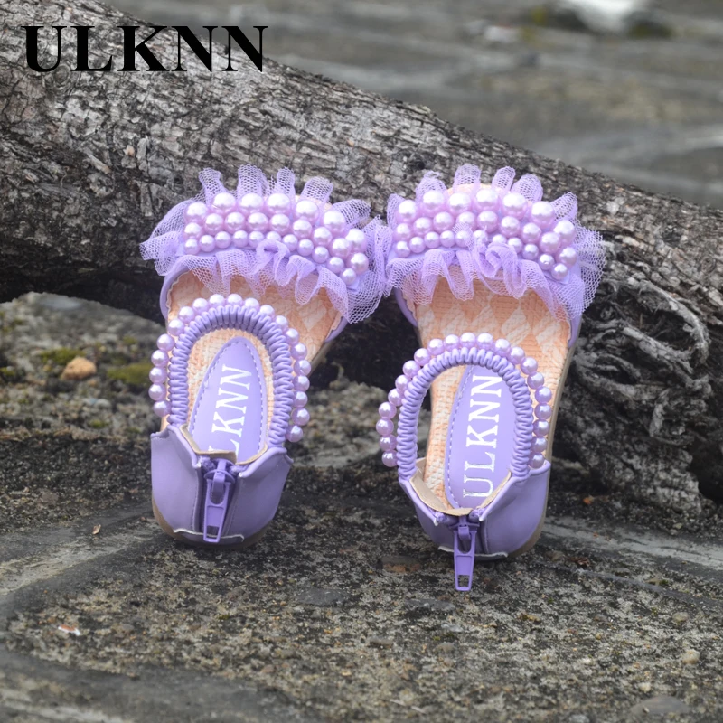 Сандалии для девочек летние с цветами Повседневная пляжная обувь модные туфли