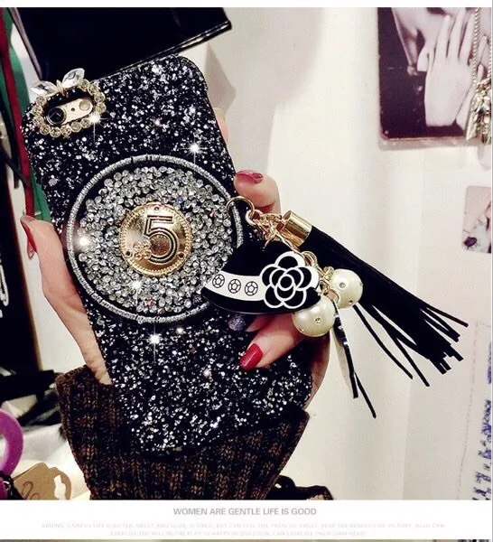 2018 New Luxury Women Bling Case For Apple iphone XS Max XR Diamond Glitter Tassel Stars Chain Girl Lady style |