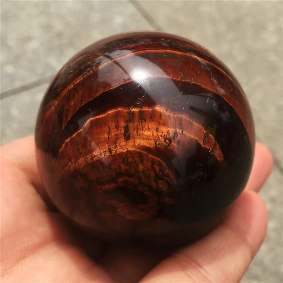 1 шт. естественный камень красный тигровый глаз сфера исцеления кварцевый кристалл полированный шар в качестве подарка минеральные камни.