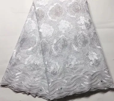 Хлопчатобумажная швейцарская кружевная ткань новейший дизайн африканская вуаль