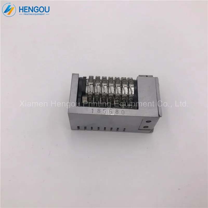 1 шт. высокое качество назад 4x8 Cicero 7 цифр нумерации машина для Heidelberg ветряная мельница, леттерпресс Готический Тип