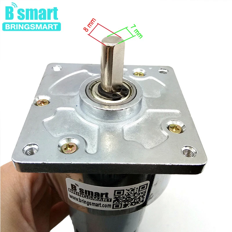 Bringsmart 60GA775 с высоким крутящим моментом 12 вольтового источника электропитания постоянного тока 12 вольт и 24 вольт Шестерни мотор с Высокоточный шариковый подшипник редуктор двигателя небольшой