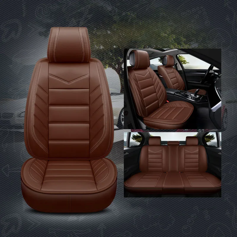 Чехол для автокресла из искусственной кожи для Toyota C-HR chr RAV4 rav 4 corolla verso 150 fortuner land cruiser 100 120 200 - Название цвета: orange-bz