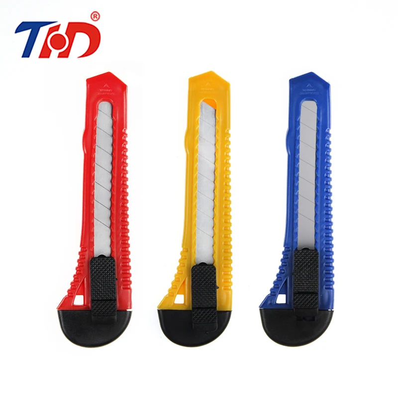 THD 1PC 6.3 Inches Metal Stationery Knife Paper Model Cutter Razor Blades School Chancery Utility With Sharp Blade | Канцтовары для