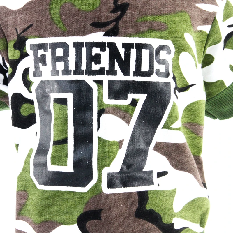 Летняя одежда для собак и кошек камуфляжная рубашка армейского зеленого цвета