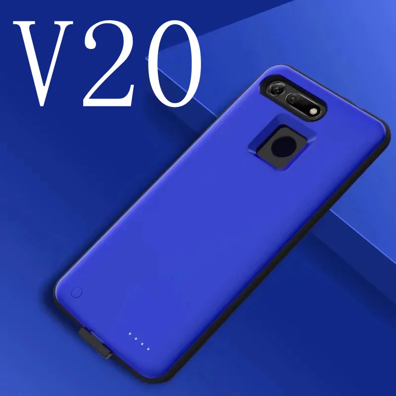 V20-Blue Для huawei Nova 4 4e тонкий противоударный чехол для зарядного устройства для huawei P30 Pro Lite Honor View V20 запасной внешний аккумулятор задняя крышка - Цвет: V20-Blue