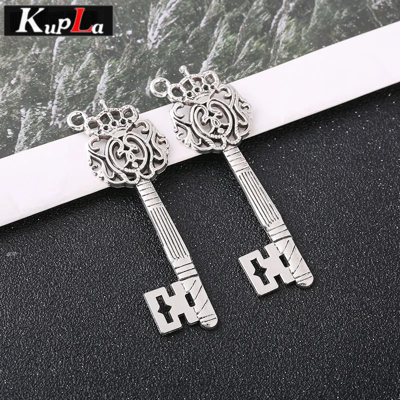 3 цвета Металлическая корона ключ очарование Классический DIY аксессуары Мода