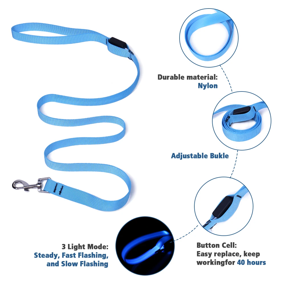 3 шт./компл. модная светодиодная Защитная шлейка для собак мигасветильник свет