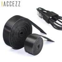 accezz free cutable winder phone charging cable data line earphone desktop management headphone magnetic cord tape 13 m