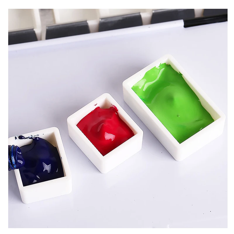 Твердые акварельные краски пустая коробка красок черные короткие Эмаль 12/24/36